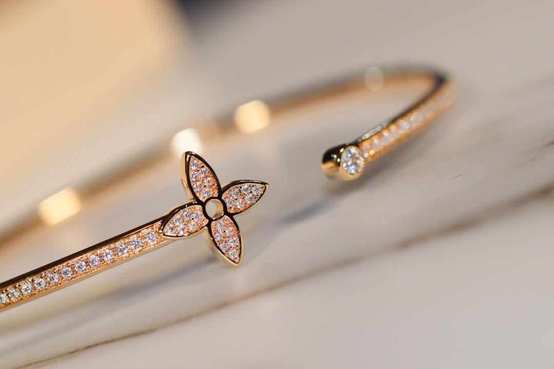 [Kincade Jewelery]IDYLLE GOLD OPEN BRACELET DIAMOND PAVED