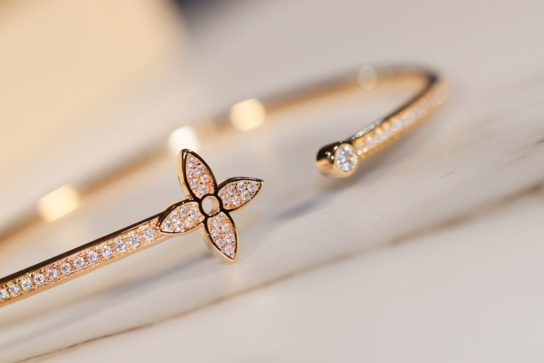 [Kincade Jewelery]IDYLLE GOLD OPEN BRACELET DIAMOND PAVED