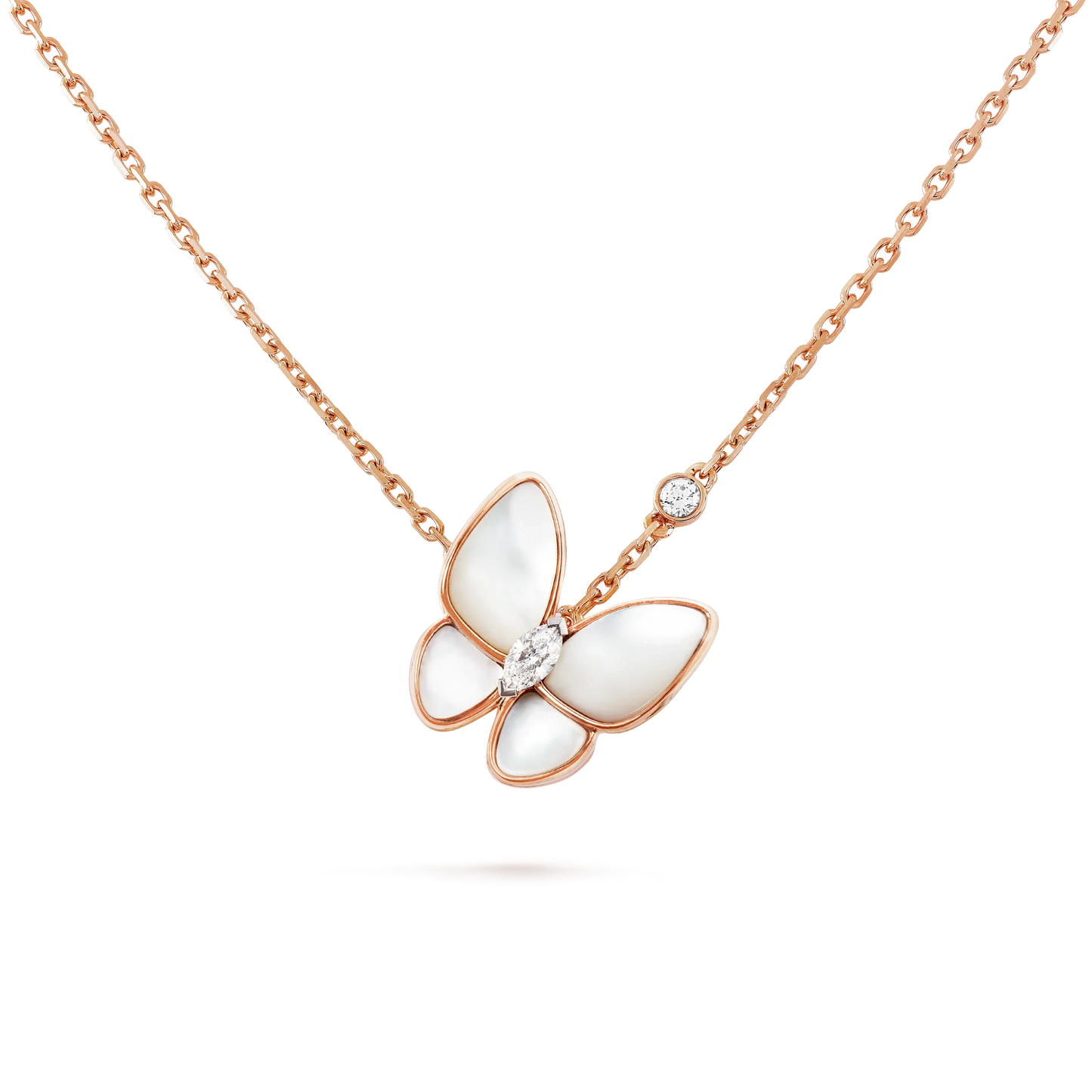 [Kincade Jewelery]BUTTERFLY MOP DIAMOND NECKLACE