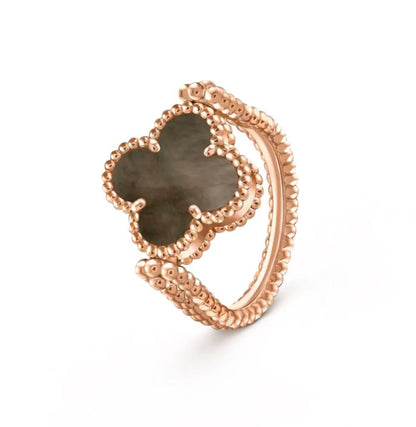 [Kincade Jewelery]CLOVER RIVERSIBLE GREY MOP RING