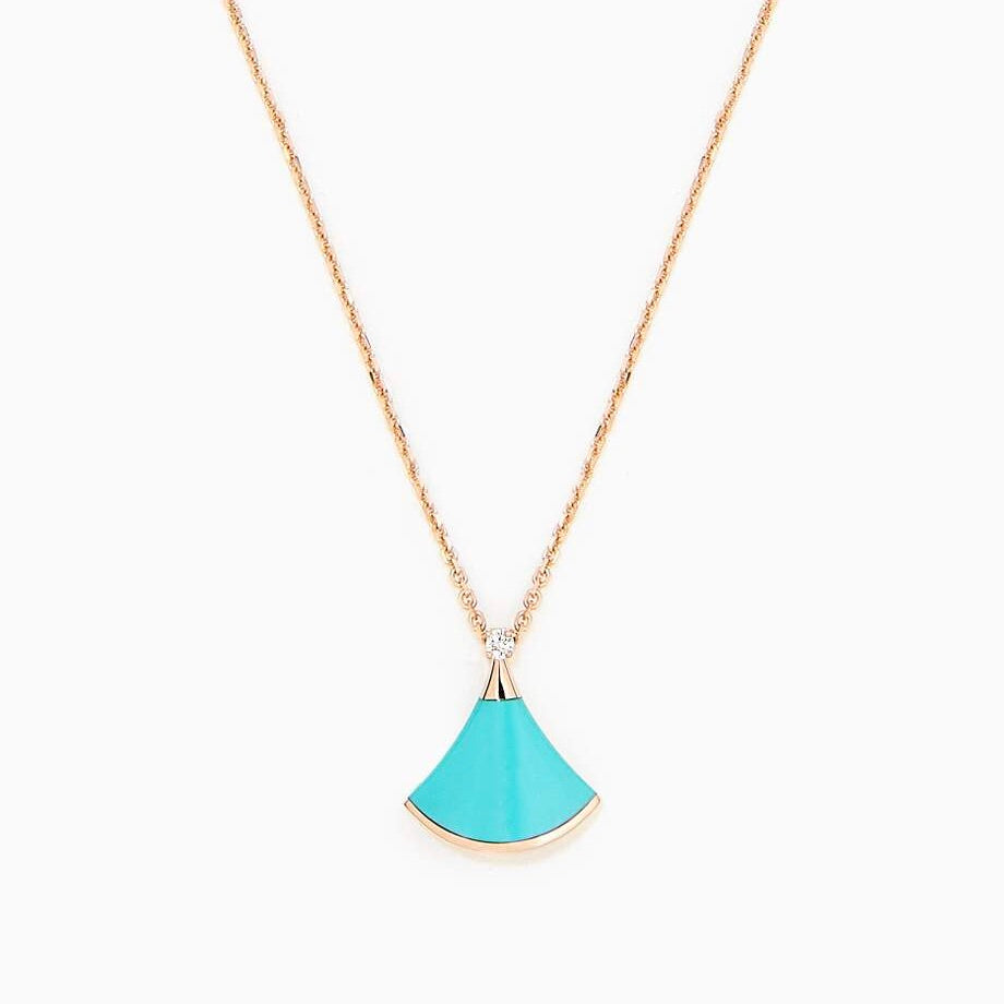 [Kincade Jewelery]DREAM NECKLACE TURQUOISE PINK GOLD