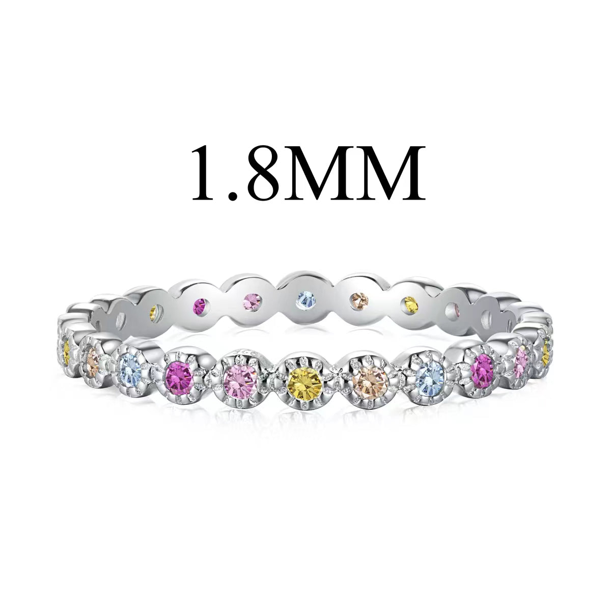 [Kincade Jewelery]Unique Scintillating Round Cut Daily Ring