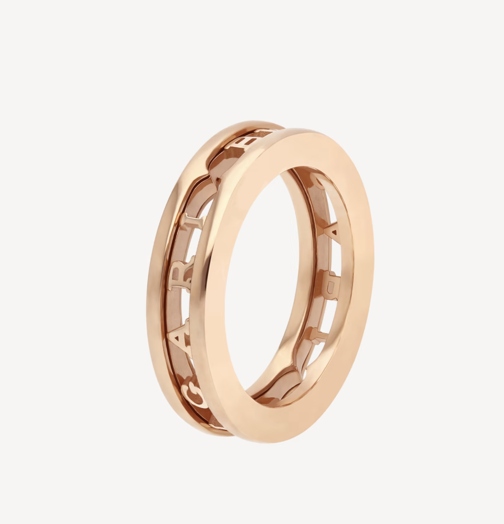[Kincade Jewelery]ZERO 1 ONE-BAND WITH OPENWORK LOGO SPIRAL RING