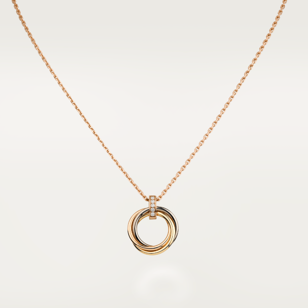 [Kincade Jewelery]TRINITY NECKLACE GOLD  DIAMONDS