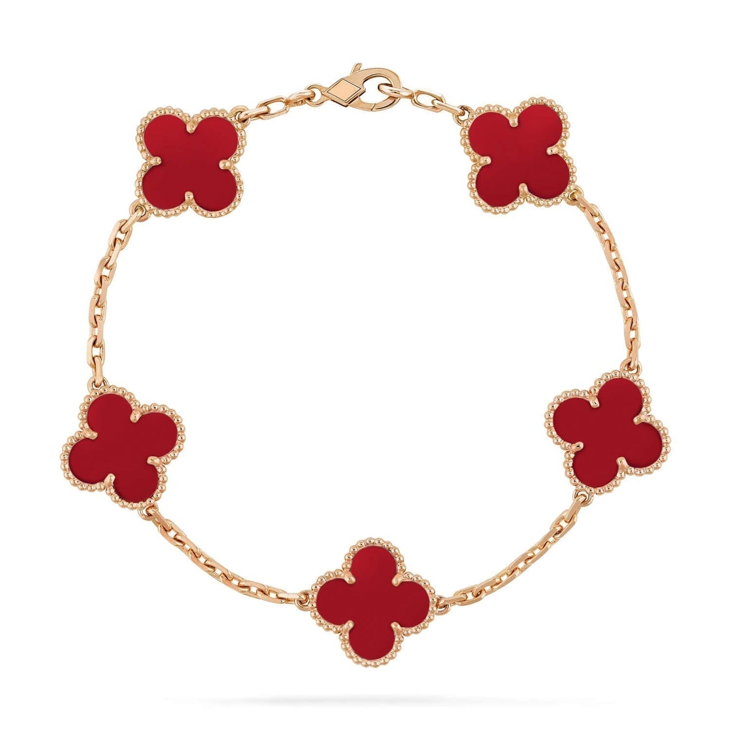 [Kincade Jewelery]Kincade 5 MOTIFS RED AGATE  BRACELET
