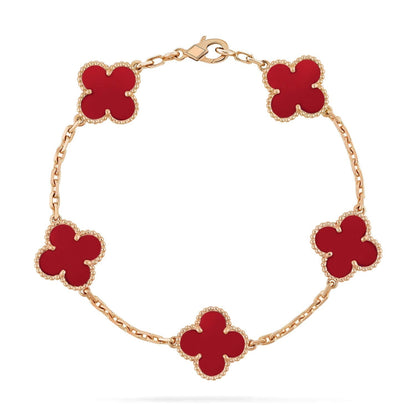 [Kincade Jewelery]Kincade 5 MOTIFS RED AGATE  BRACELET