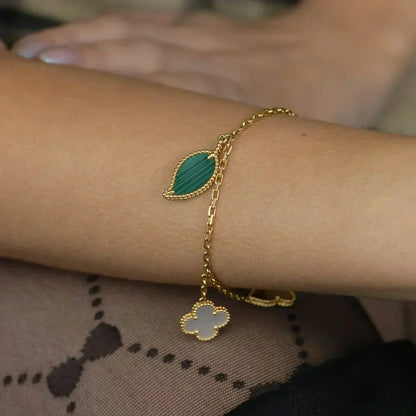[Kincade Jewelery]LUCKY SPRING 5 MOTIF GOLD BRACELET