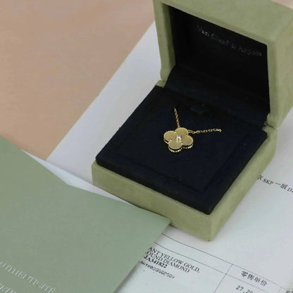 [Kincade Jewelery]Kincade 15MM DIAMOND GOLD MOTHER OF PEARL NECKLACE