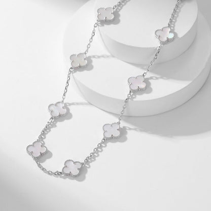 [Kincade Jewelery]KincadeS THE 10-MOTIFS WHITE MOTHER OF PEARL NECKLACE