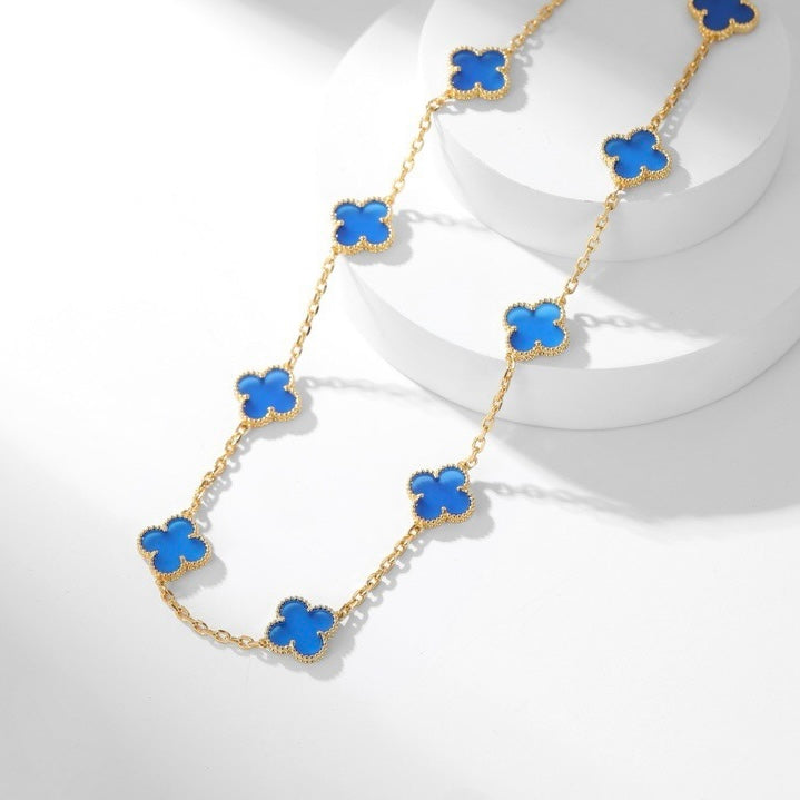 [Kincade Jewelery]KincadeS THE 10-MOTIFS BLUE AGATE NECKLACE