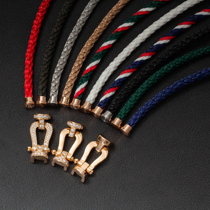 [Kincade Jewelery]FORCE LARGE HORSESHOE FULL DIAMOND BRACELET ROSE GOLD