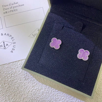 [Kincade Jewelery]Kincade MINI 9.5MM  PURPLE VIOLET EARRINGS