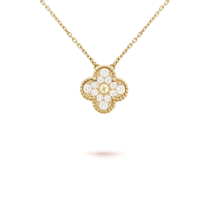 [Kincade Jewelery]Kincade 15MM DIAMOND SINGLE FLOWER NECKLACE