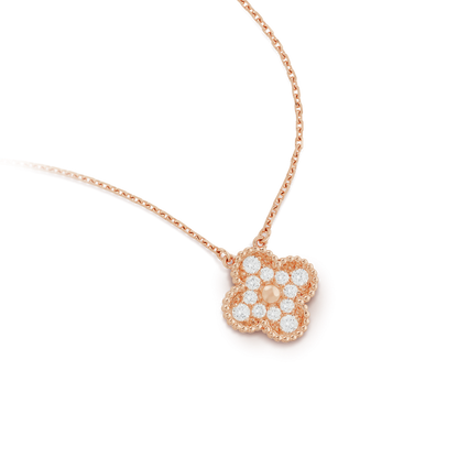 [Kincade Jewelery]Kincade 15MM DIAMOND SINGLE FLOWER NECKLACE