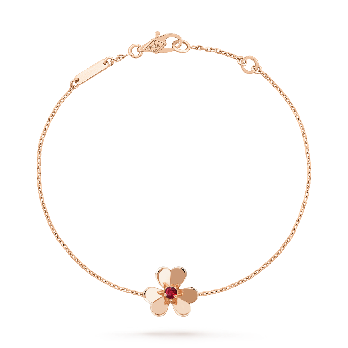 [Kincade Jewelery]FRIVOLE GOLD FLOWER PINK MALACHITE BRACELET