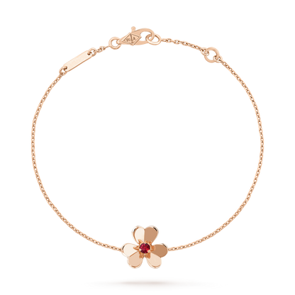 [Kincade Jewelery]FRIVOLE GOLD FLOWER PINK MALACHITE BRACELET