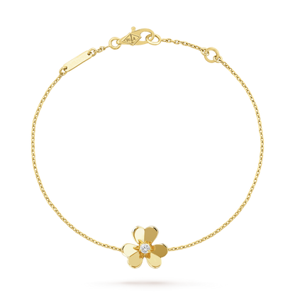 [Kincade Jewelery]FRIVOLE GOLD FLOWER PINK MALACHITE BRACELET