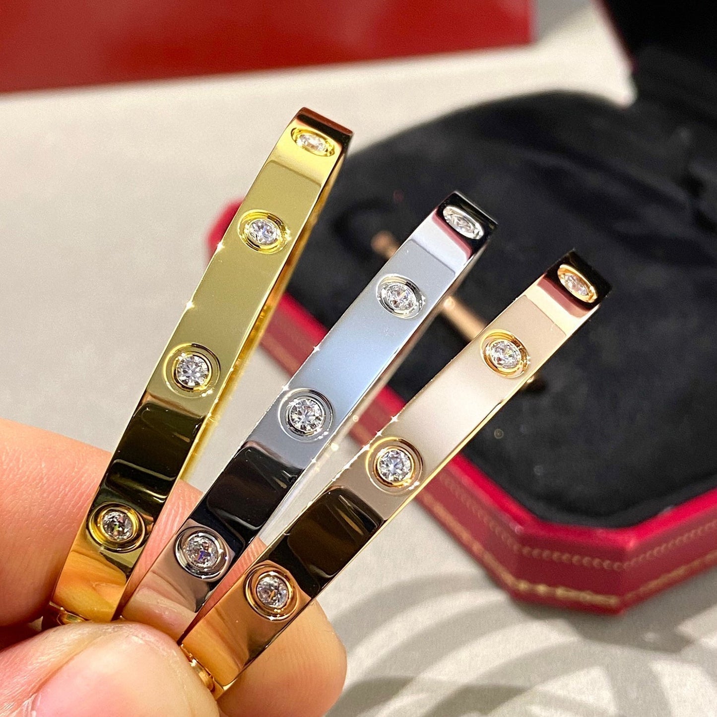 [Kincade Jewelery]LOVE BRACELET 6.1MM 10 DIAMONDS