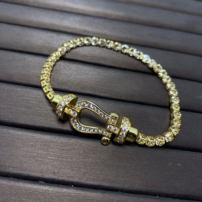 [Kincade Jewelery]FORCE  HORSESHOE  DIAMOND TENNIS BRACELET