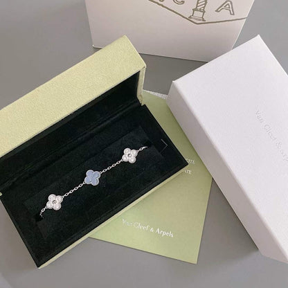 [Kincade Jewelery]Kincade  5 MOTIF DIAMOND PURPLE CHALCEDONY BRACELET SILVER