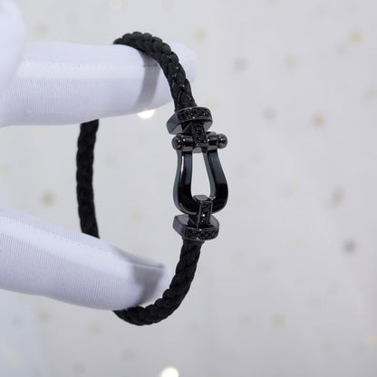 [Kincade Jewelery]FORCE LARGE SERIES HORSESHOE BLACK SAMURAI BRACELET
