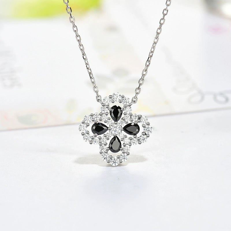 [Kincade Jewelery]LOOP NECKLACE FULL MOTIF DIAMOND 16MM MULTIPLE COLORS