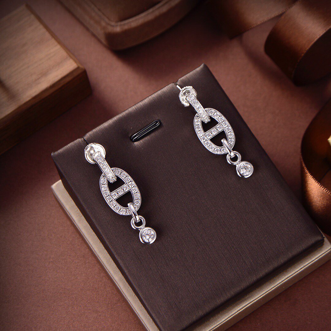 [Kincade Jewelery]HM CHAINE DIAMOND EARRINGS
