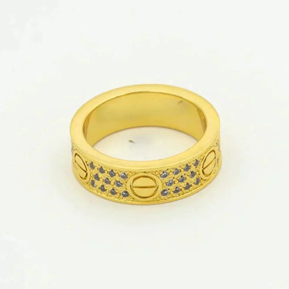 [Kincade Jewelery]LOVE RING 5.5MM DIAMONDS PAVED