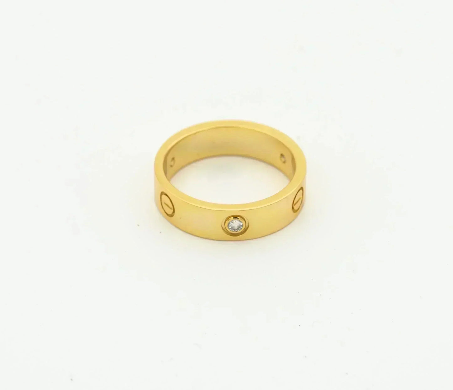 [Kincade Jewelery]LOVE RING 4MM 1 DIAMOND GOLD