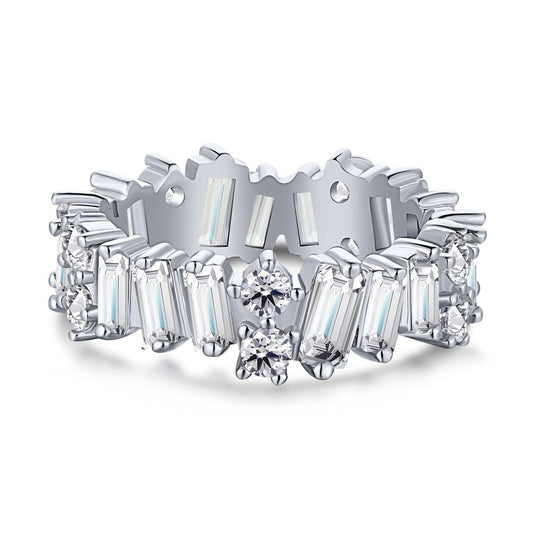 [Kincade Jewelery]Delicate Multi Shape Tennis Ring
