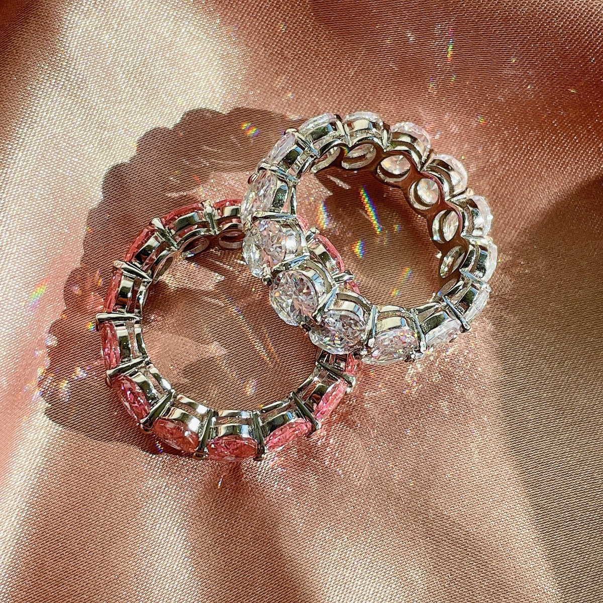 [Kincade Jewelery]Dainty Elongated Cushion Cut Tennis Ring