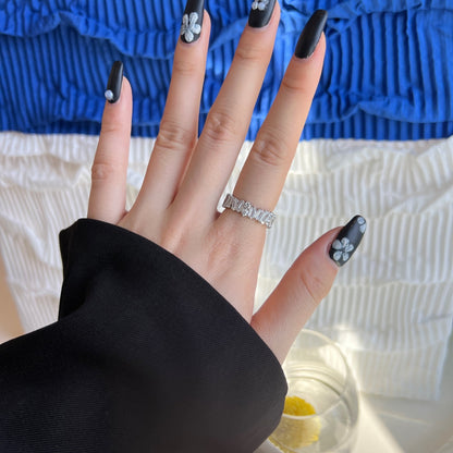 [Kincade Jewelery]Delicate Multi Shape Tennis Ring