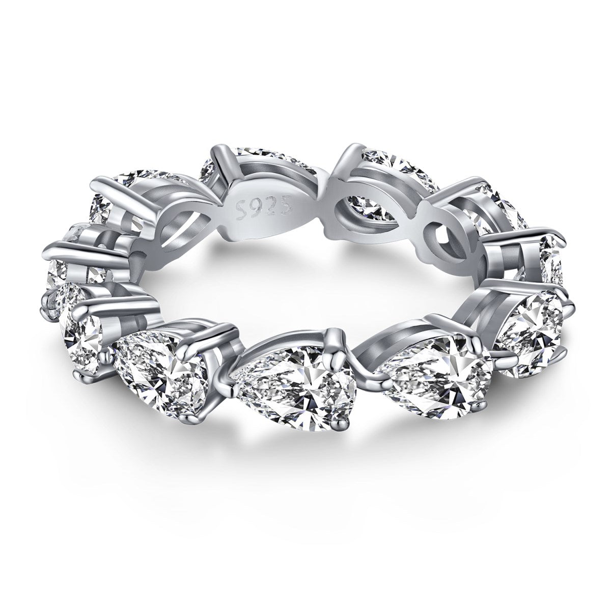 [Kincade Jewelery]Exquisite Pear Cut Tennis Ring