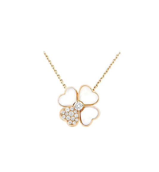[Kincade Jewelery]Kincade MOP DIAMOND ROSE GOLD NECKLACE