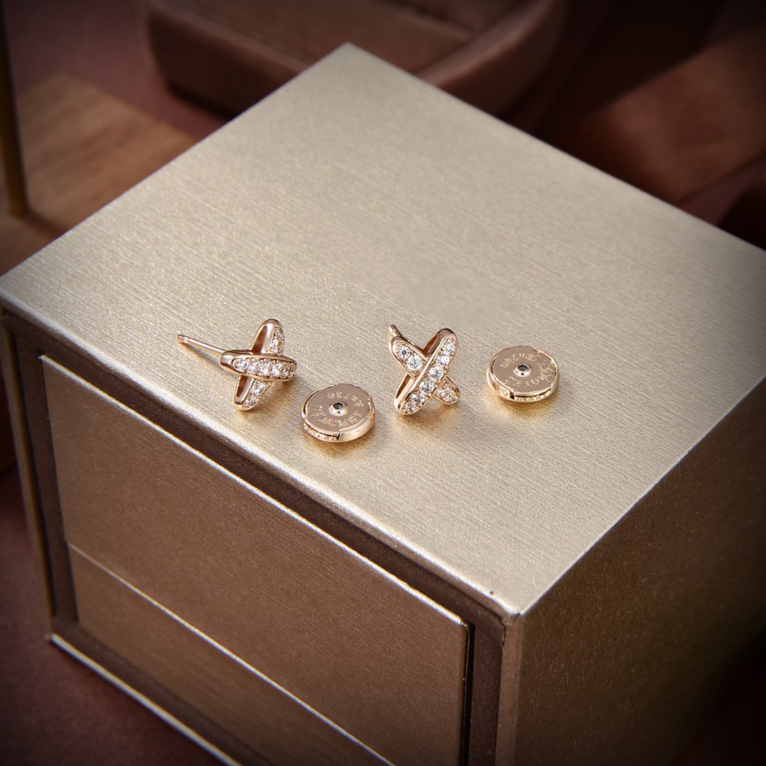 [Kincade Jewelery]JEUX DE GOLD DIAMOND EARRINGS