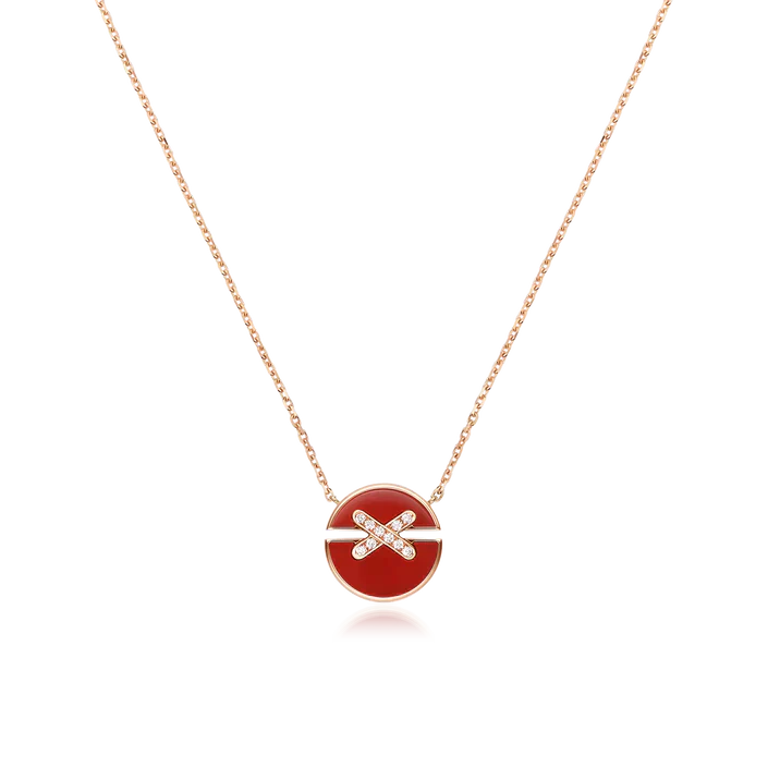 [Kincade Jewelery]JEUX DE ROSE GOLD DIAMOND NECKLACE