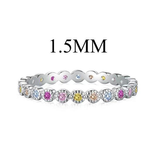 [Kincade Jewelery]Radiant Sparkling Round Cut Daily Ring