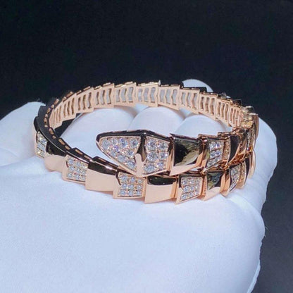 [Kincade Jewelery]SERPENTI WIDE BRACELET PINK GOLD DIAMOND