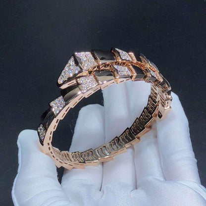 [Kincade Jewelery]SERPENTI WIDE BRACELET PINK GOLD DIAMOND