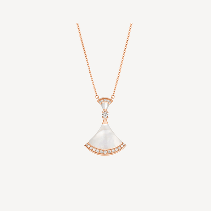 [Kincade Jewelery]DREAM NECKLACE MOP PINK GOLD DIAMOND