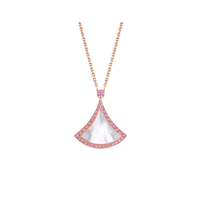 [Kincade Jewelery]DREAM NECKLACE MOP DIAMOND PINK