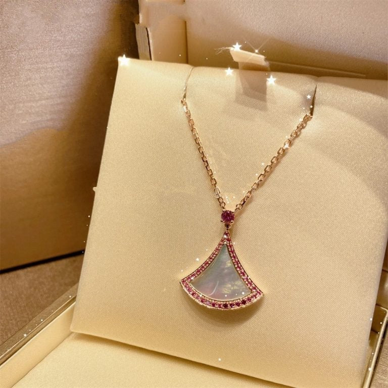 [Kincade Jewelery]DREAM NECKLACE MOP DIAMOND PINK