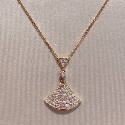 [Kincade Jewelery]DREAM NECKLACE PINK GOLD FULL DIAMOND