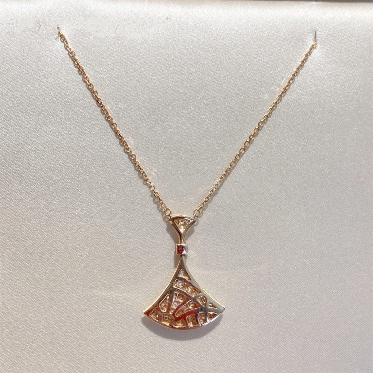 [Kincade Jewelery]DREAM NECKLACE PINK GOLD FULL DIAMOND