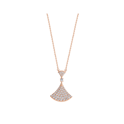 [Kincade Jewelery]DREAM NECKLACE PINK GOLD FULL DIAMOND
