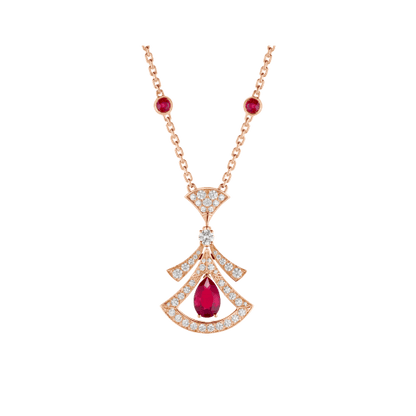 [Kincade Jewelery]DREAM NECKLACE CARNELIAN DIAMOND PINK GOLD