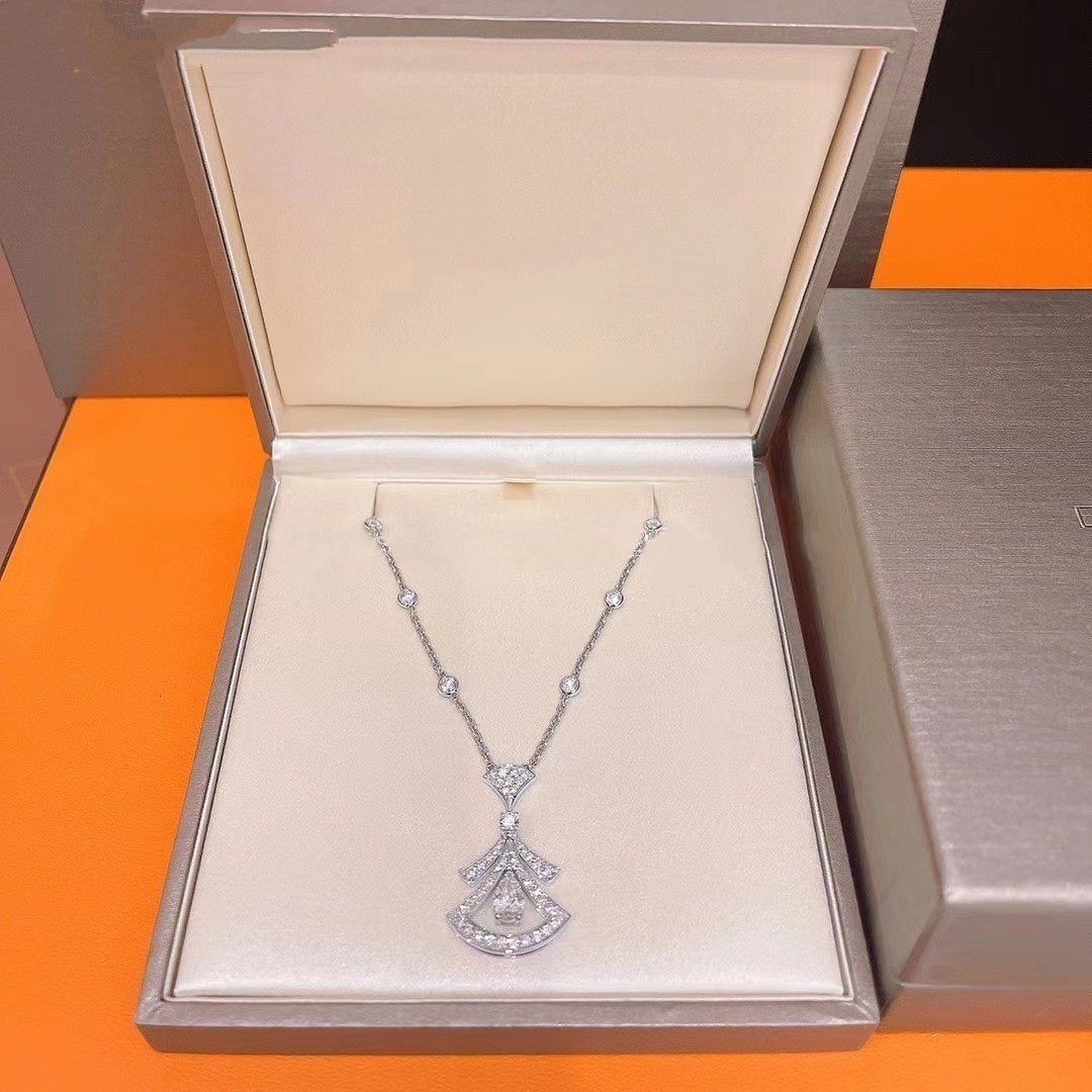 [Kincade Jewelery]DREAM NECKLACE WHITE DIAMOND SILVER
