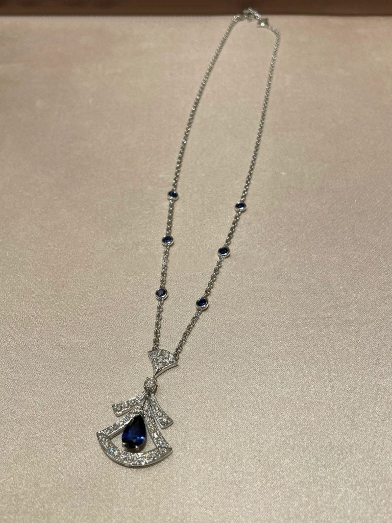 [Kincade Jewelery]DREAM NECKLACE AGATE DIAMOND SILVER