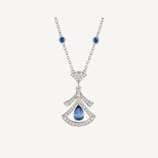 [Kincade Jewelery]DREAM NECKLACE AGATE DIAMOND SILVER