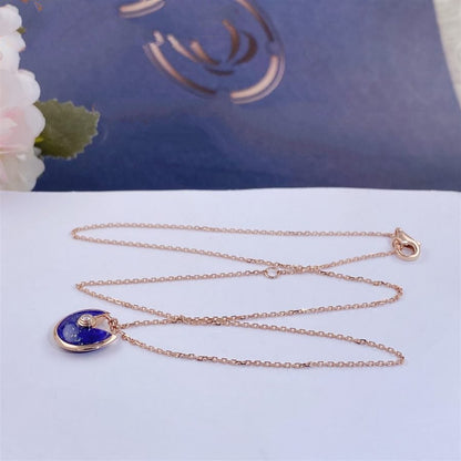 [Kincade Jewelery]AMULETTE ROSE GOLD AGATE NECKLACE
